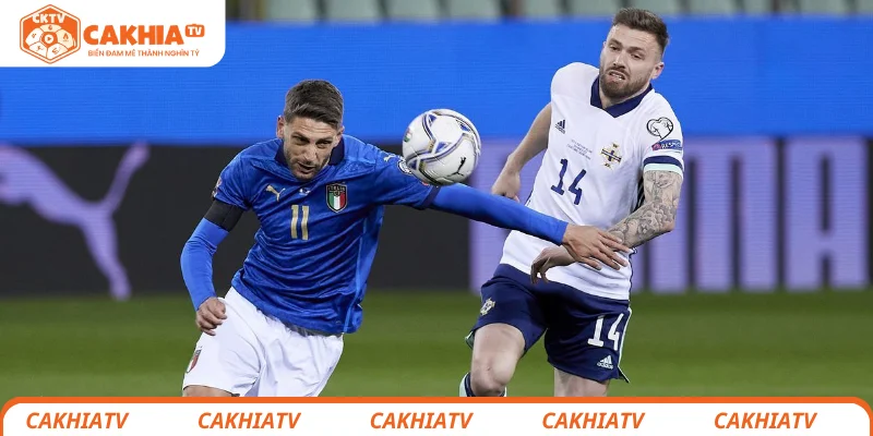 Các kịch bản tỷ số xảy ra trận Ý vs Bắc Ireland